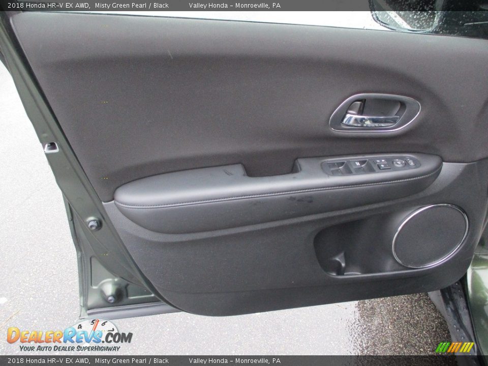 2018 Honda HR-V EX AWD Misty Green Pearl / Black Photo #11