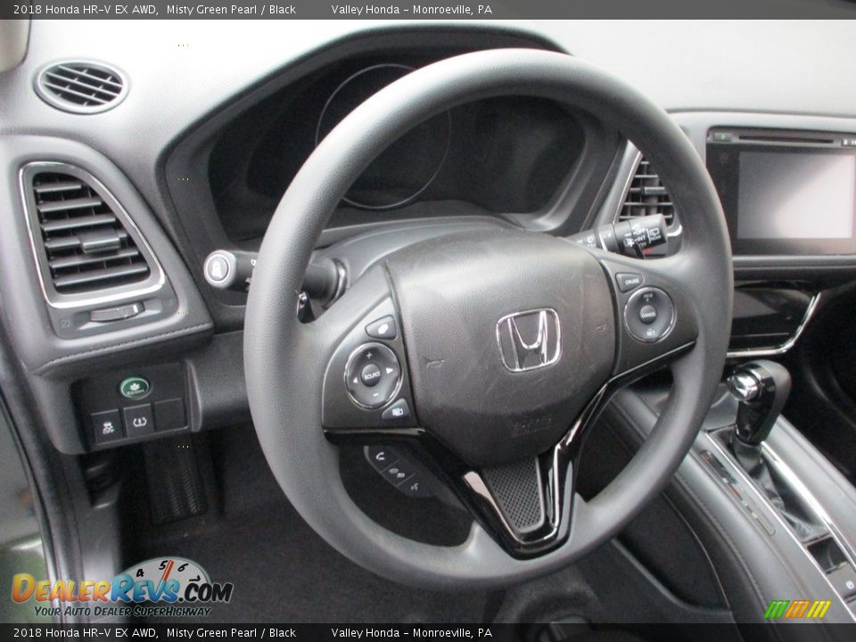 2018 Honda HR-V EX AWD Misty Green Pearl / Black Photo #15