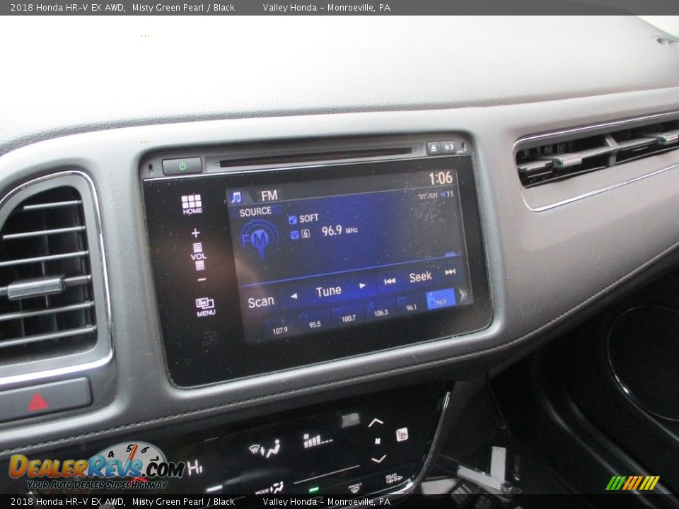 2018 Honda HR-V EX AWD Misty Green Pearl / Black Photo #17