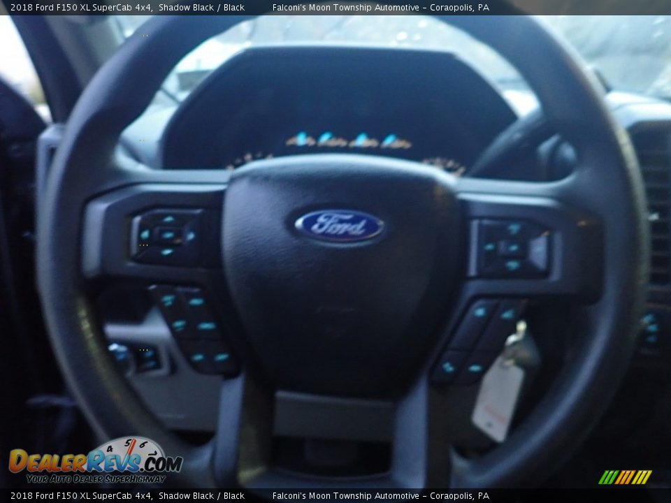 2018 Ford F150 XL SuperCab 4x4 Shadow Black / Black Photo #21