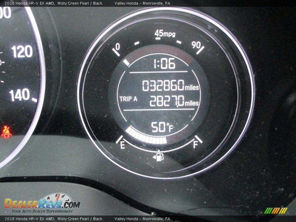 2018 Honda HR-V EX AWD Misty Green Pearl / Black Photo #20