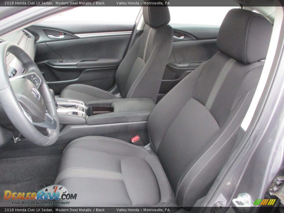 2018 Honda Civic LX Sedan Modern Steel Metallic / Black Photo #11