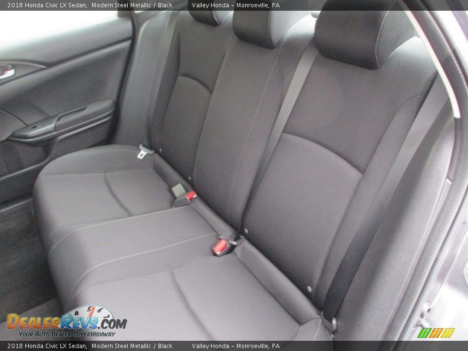 2018 Honda Civic LX Sedan Modern Steel Metallic / Black Photo #12