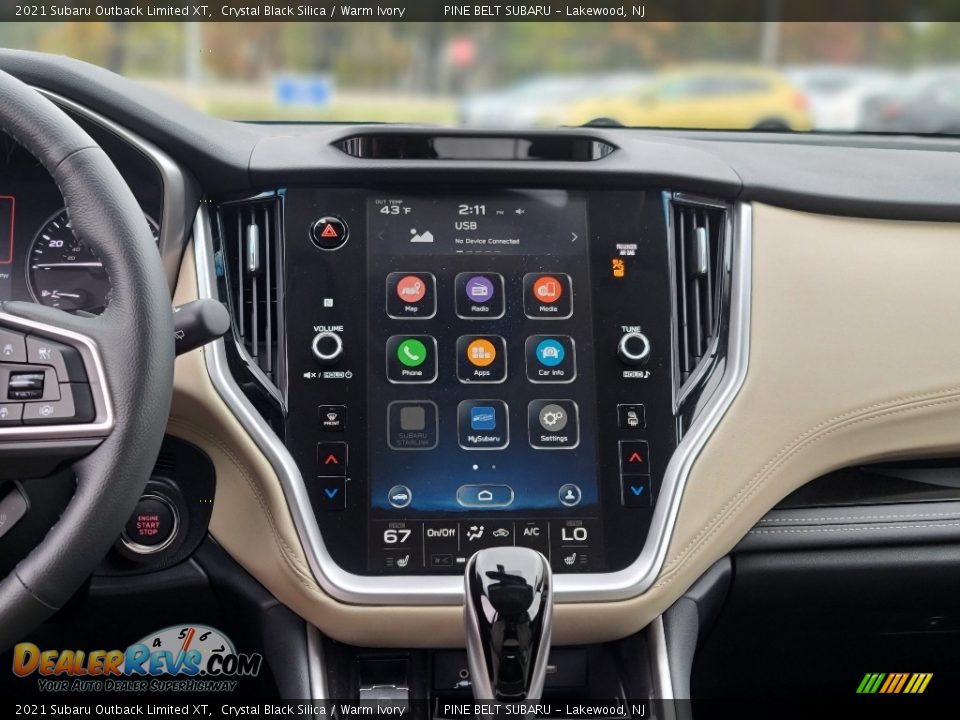 Controls of 2021 Subaru Outback Limited XT Photo #10