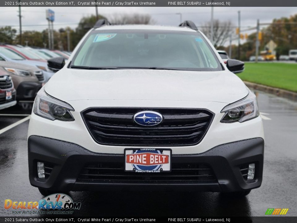 2021 Subaru Outback Onyx Edition XT Crystal White Pearl / Gray StarTex Urethane Photo #3