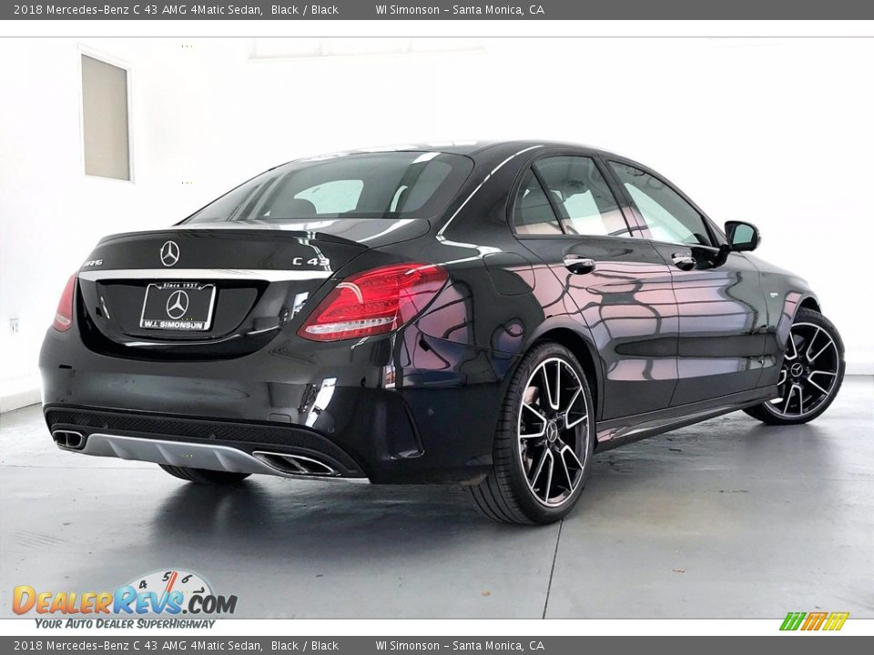 2018 Mercedes-Benz C 43 AMG 4Matic Sedan Black / Black Photo #12