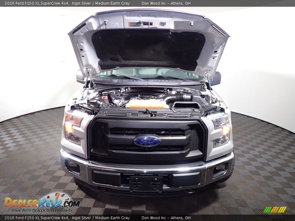 2016 Ford F150 XL SuperCrew 4x4 Ingot Silver / Medium Earth Gray Photo #5