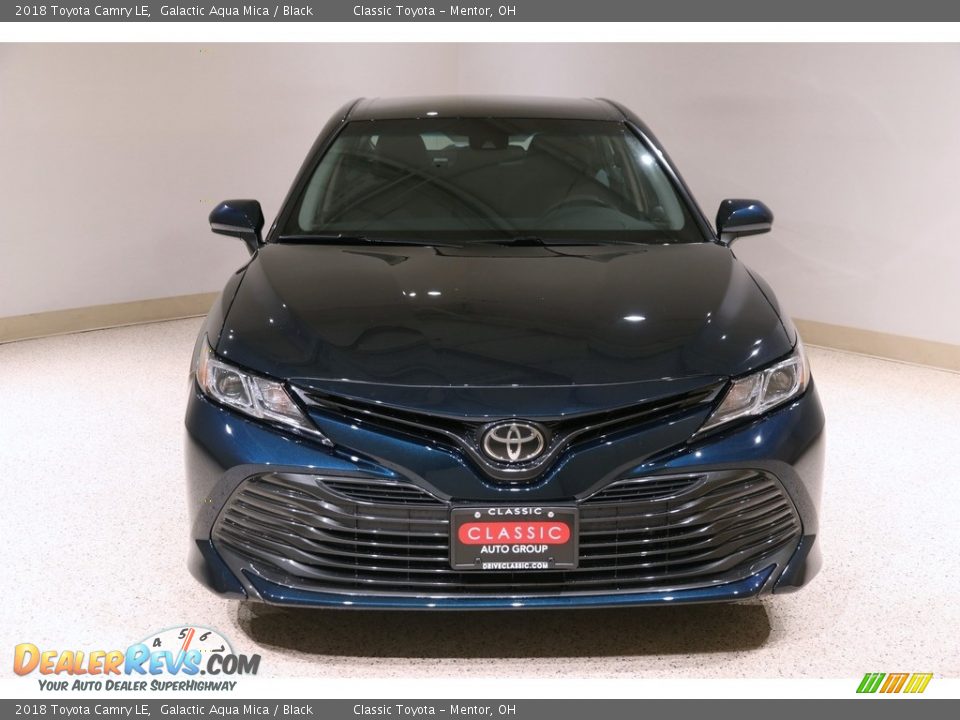 2018 Toyota Camry LE Galactic Aqua Mica / Black Photo #2