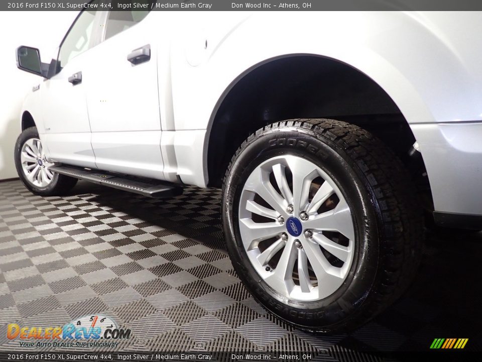 2016 Ford F150 XL SuperCrew 4x4 Ingot Silver / Medium Earth Gray Photo #10