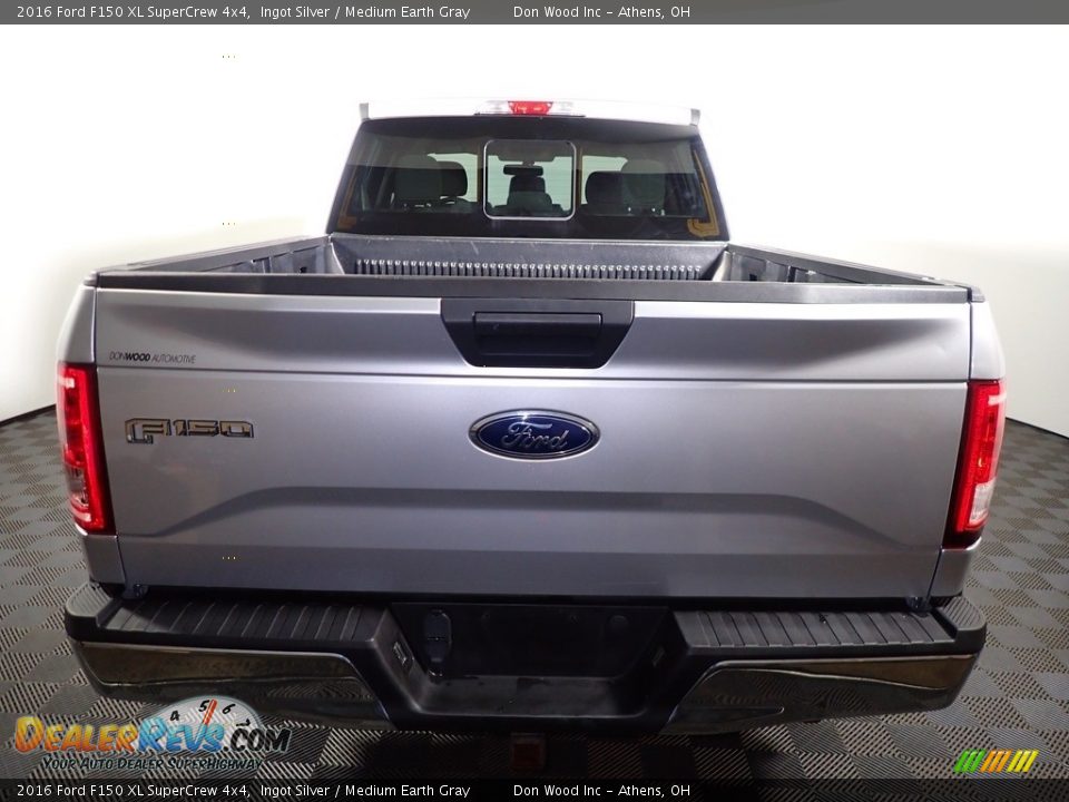 2016 Ford F150 XL SuperCrew 4x4 Ingot Silver / Medium Earth Gray Photo #11