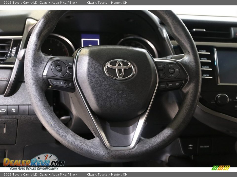 2018 Toyota Camry LE Galactic Aqua Mica / Black Photo #7