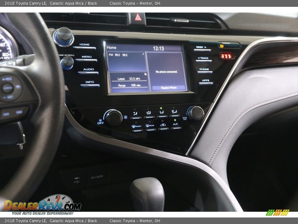 2018 Toyota Camry LE Galactic Aqua Mica / Black Photo #9