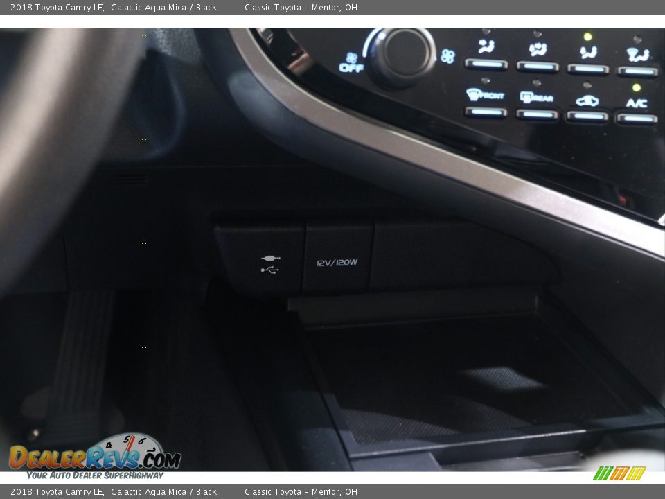 2018 Toyota Camry LE Galactic Aqua Mica / Black Photo #12