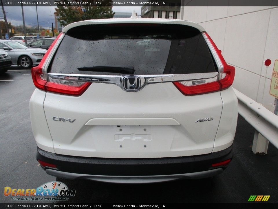 2018 Honda CR-V EX AWD White Diamond Pearl / Black Photo #4