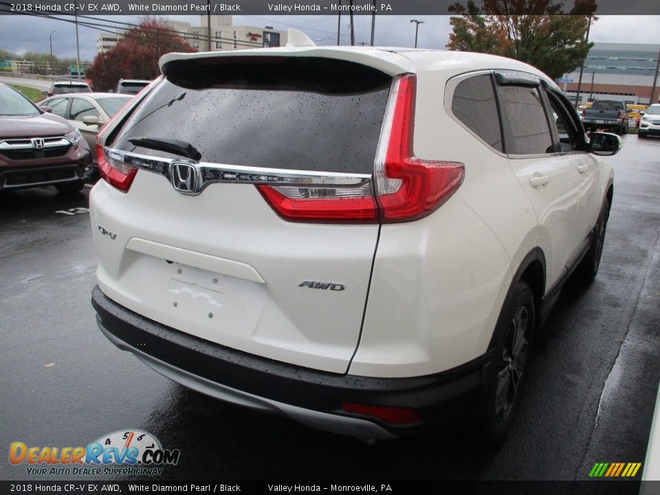 2018 Honda CR-V EX AWD White Diamond Pearl / Black Photo #5