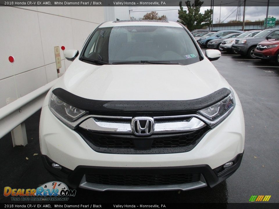 2018 Honda CR-V EX AWD White Diamond Pearl / Black Photo #8