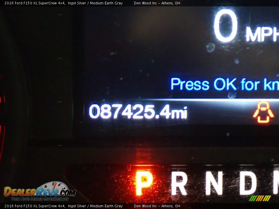 2016 Ford F150 XL SuperCrew 4x4 Ingot Silver / Medium Earth Gray Photo #27