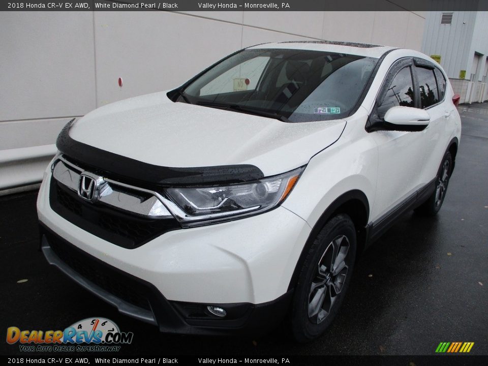 2018 Honda CR-V EX AWD White Diamond Pearl / Black Photo #9