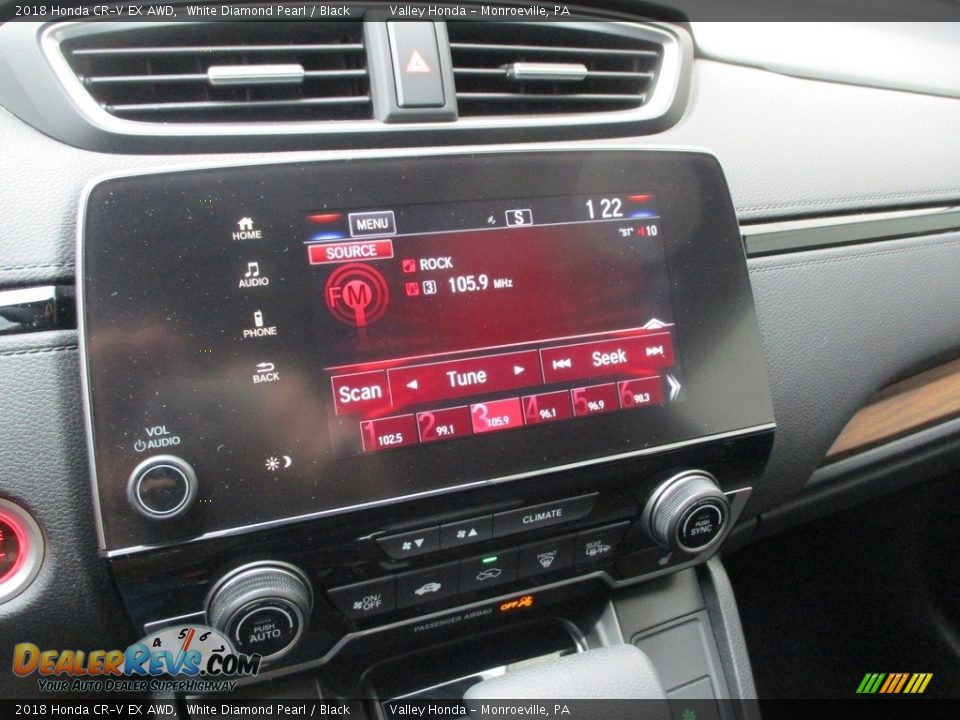 2018 Honda CR-V EX AWD White Diamond Pearl / Black Photo #15