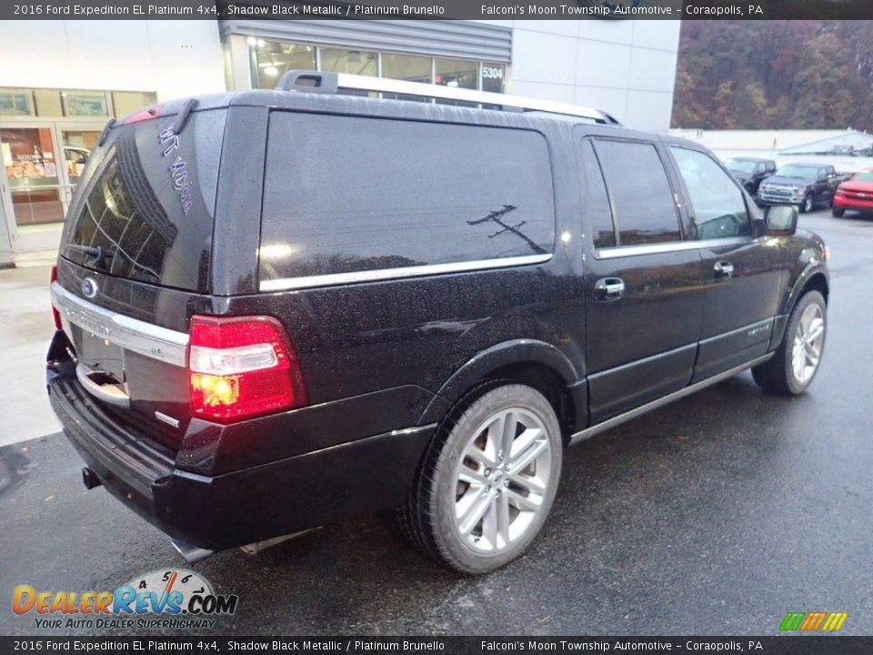 2016 Ford Expedition EL Platinum 4x4 Shadow Black Metallic / Platinum Brunello Photo #2