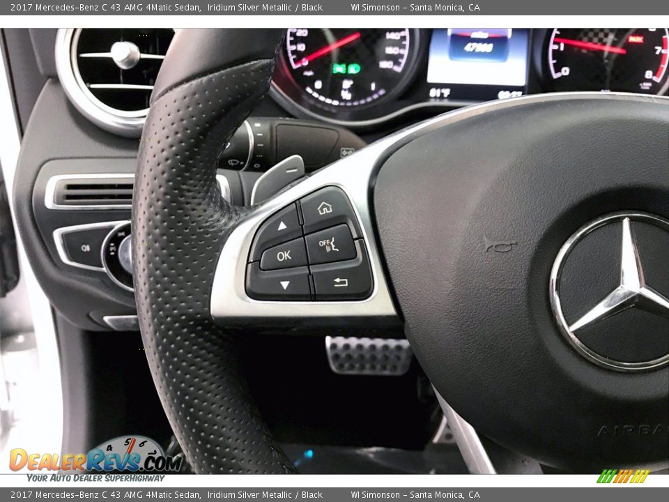 2017 Mercedes-Benz C 43 AMG 4Matic Sedan Iridium Silver Metallic / Black Photo #21