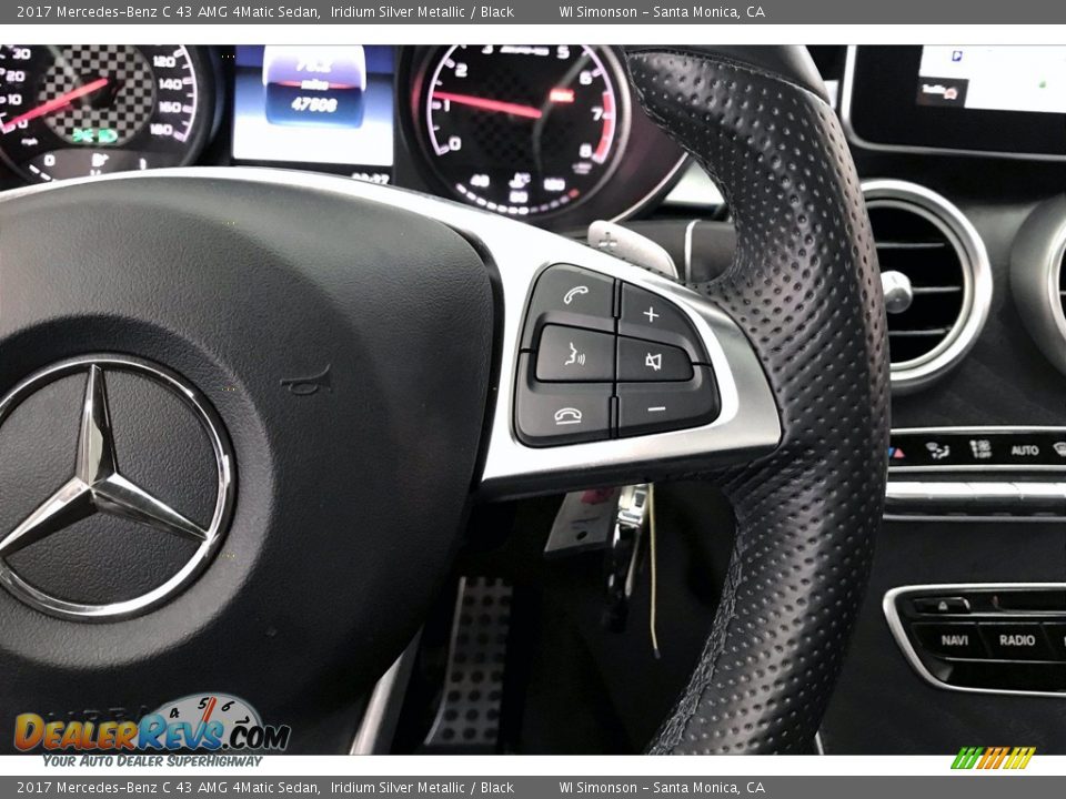 2017 Mercedes-Benz C 43 AMG 4Matic Sedan Iridium Silver Metallic / Black Photo #22