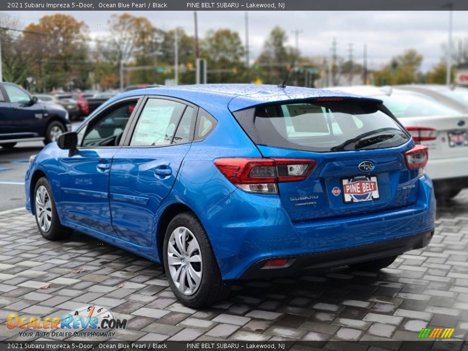 2021 Subaru Impreza 5-Door Ocean Blue Pearl / Black Photo #6