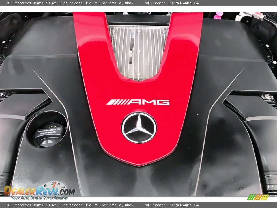 2017 Mercedes-Benz C 43 AMG 4Matic Sedan Iridium Silver Metallic / Black Photo #32
