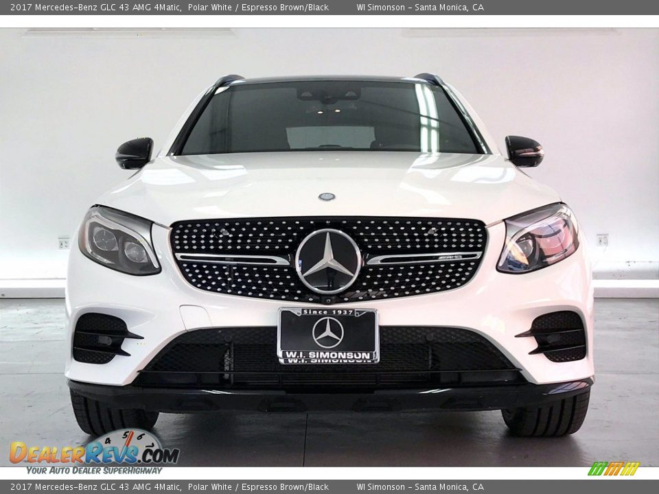 2017 Mercedes-Benz GLC 43 AMG 4Matic Polar White / Espresso Brown/Black Photo #2