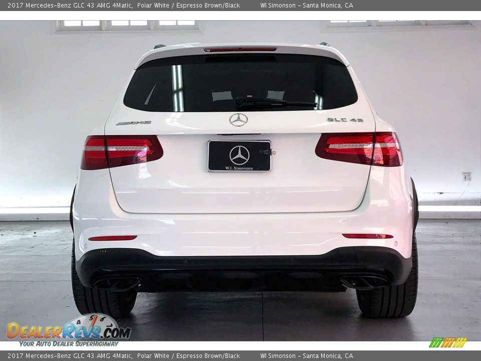 2017 Mercedes-Benz GLC 43 AMG 4Matic Polar White / Espresso Brown/Black Photo #3