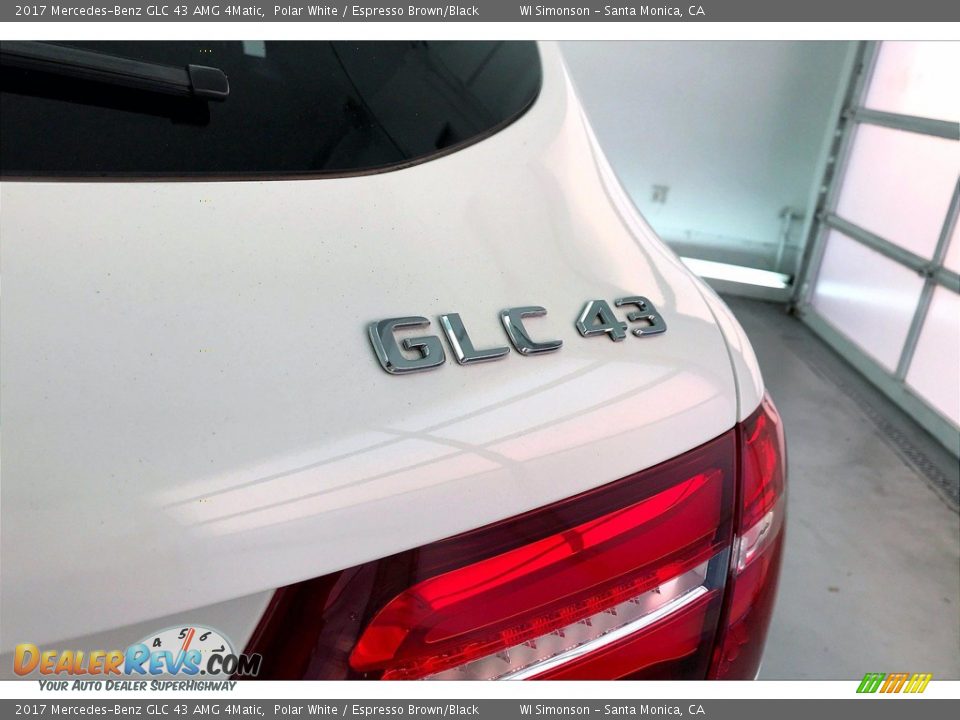 2017 Mercedes-Benz GLC 43 AMG 4Matic Polar White / Espresso Brown/Black Photo #7