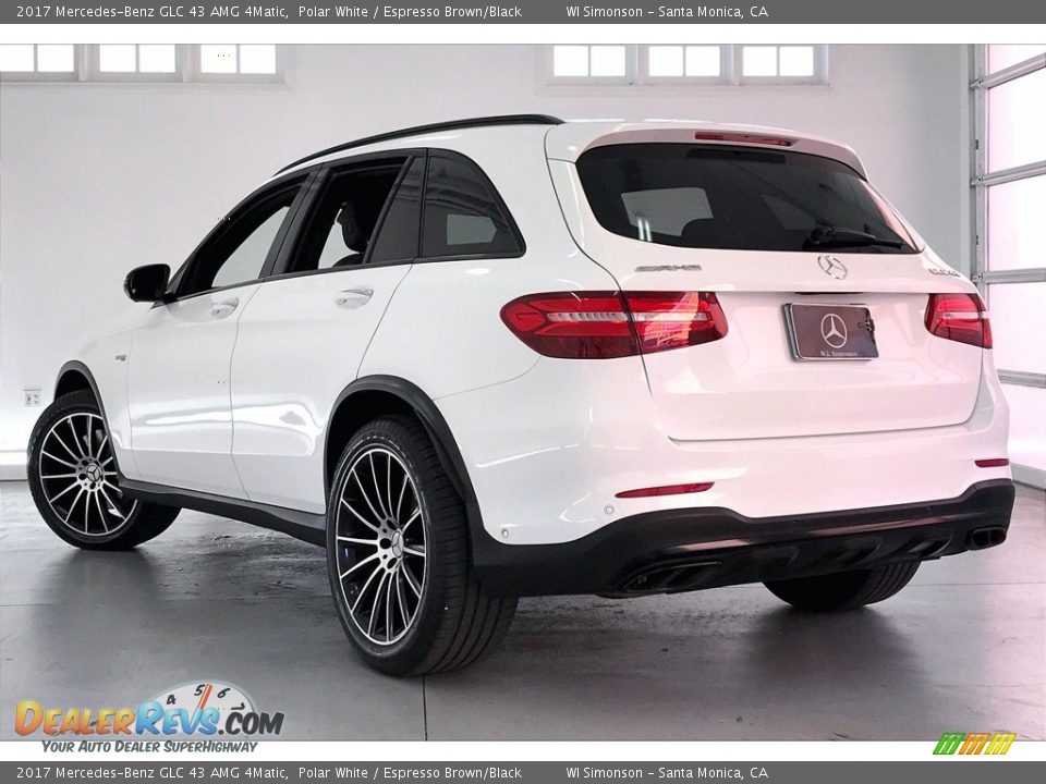 2017 Mercedes-Benz GLC 43 AMG 4Matic Polar White / Espresso Brown/Black Photo #10