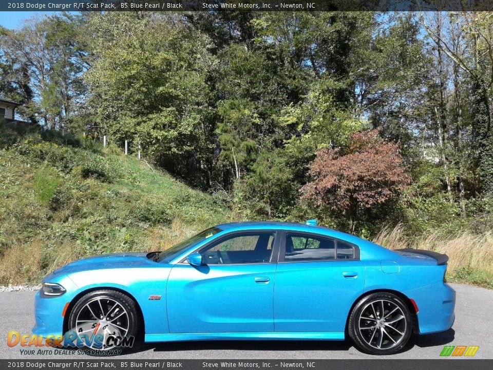 2018 Dodge Charger R/T Scat Pack B5 Blue Pearl / Black Photo #1