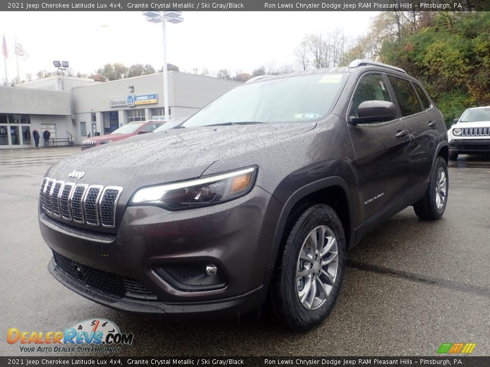 2021 Jeep Cherokee Latitude Lux 4x4 Granite Crystal Metallic / Ski Gray/Black Photo #1