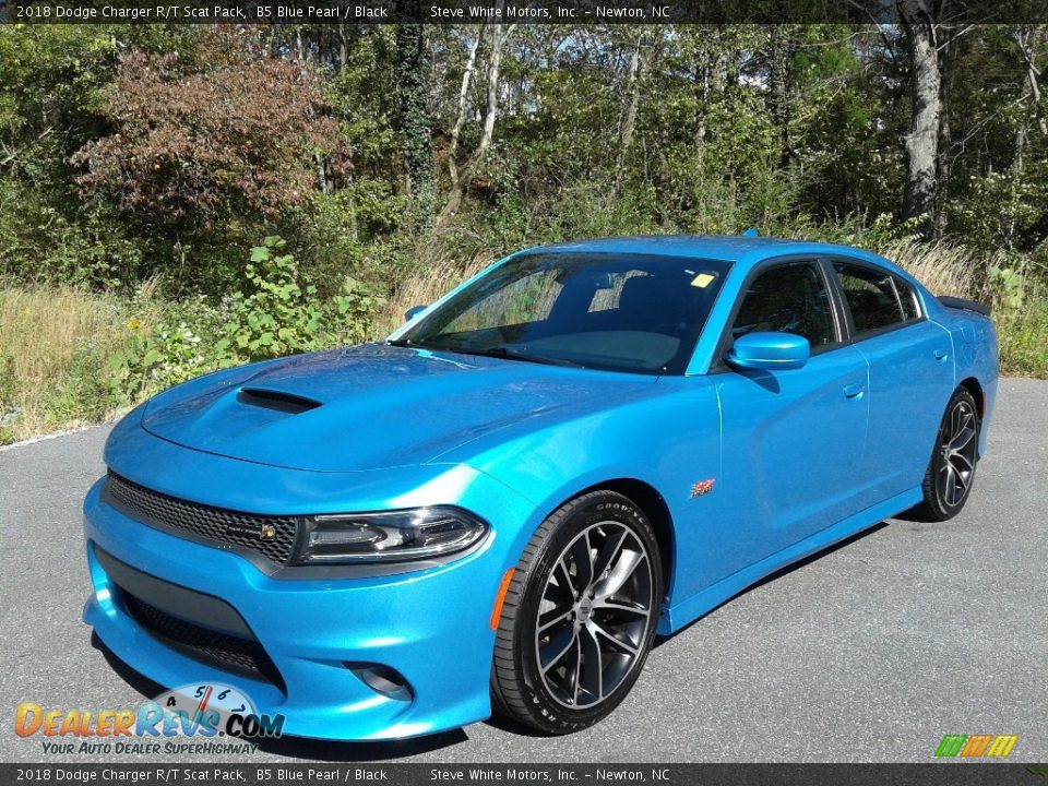 2018 Dodge Charger R/T Scat Pack B5 Blue Pearl / Black Photo #3