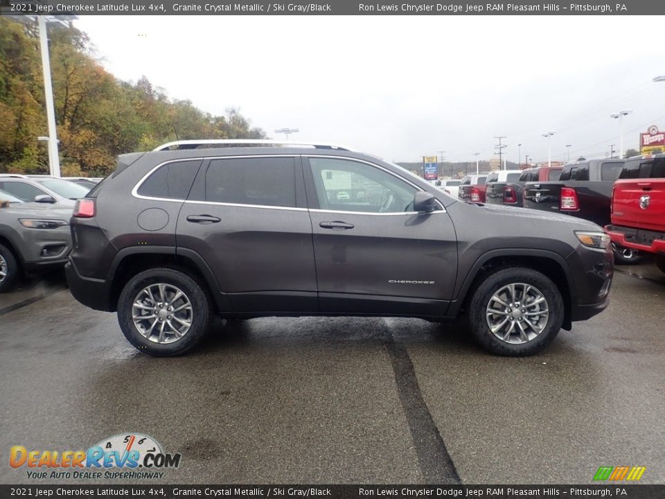 2021 Jeep Cherokee Latitude Lux 4x4 Granite Crystal Metallic / Ski Gray/Black Photo #4