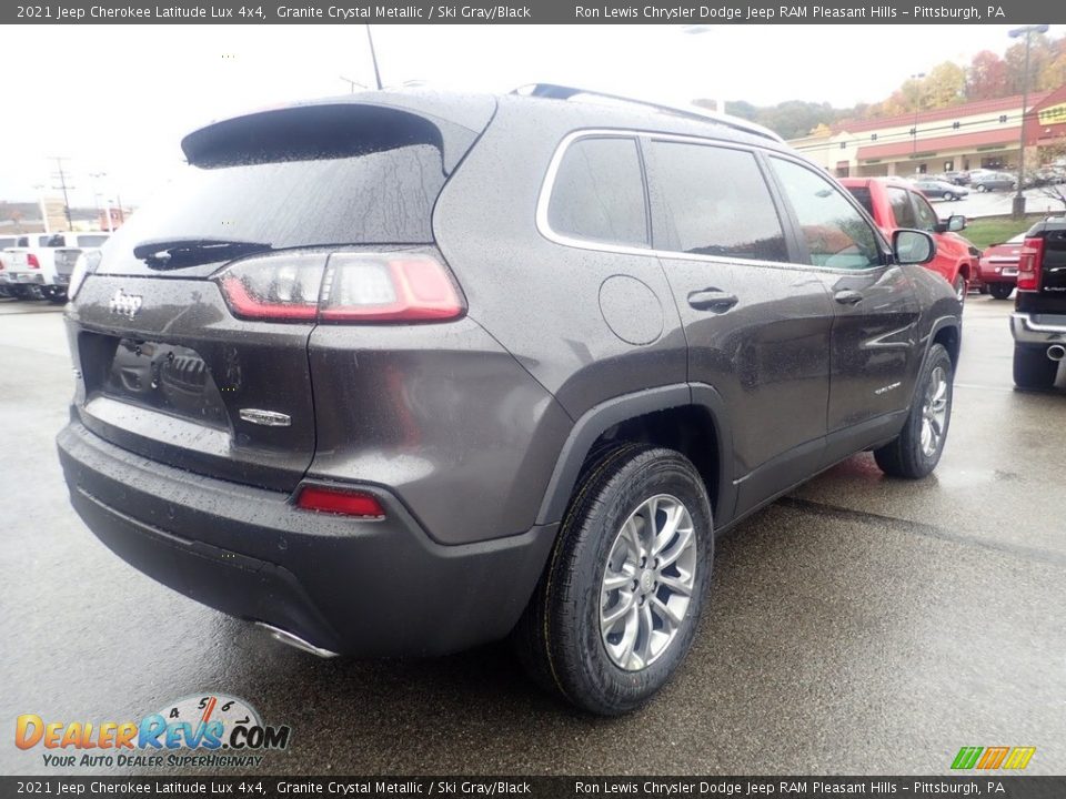 2021 Jeep Cherokee Latitude Lux 4x4 Granite Crystal Metallic / Ski Gray/Black Photo #5