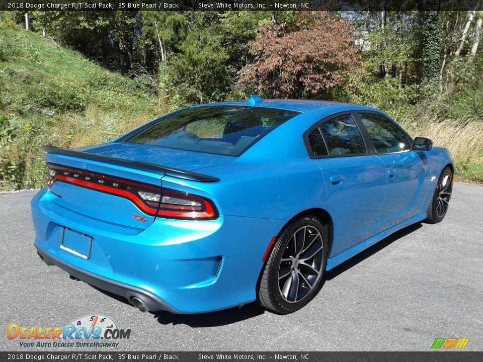 2018 Dodge Charger R/T Scat Pack B5 Blue Pearl / Black Photo #7