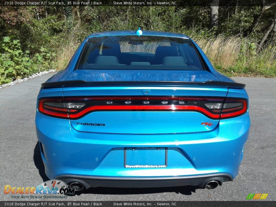 2018 Dodge Charger R/T Scat Pack B5 Blue Pearl / Black Photo #8