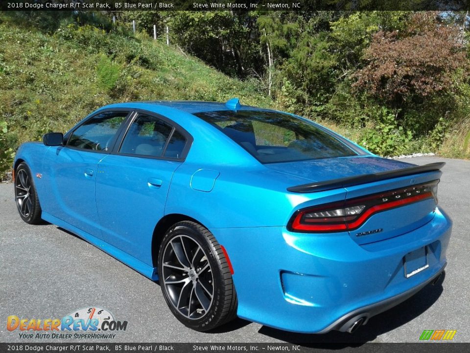 2018 Dodge Charger R/T Scat Pack B5 Blue Pearl / Black Photo #9
