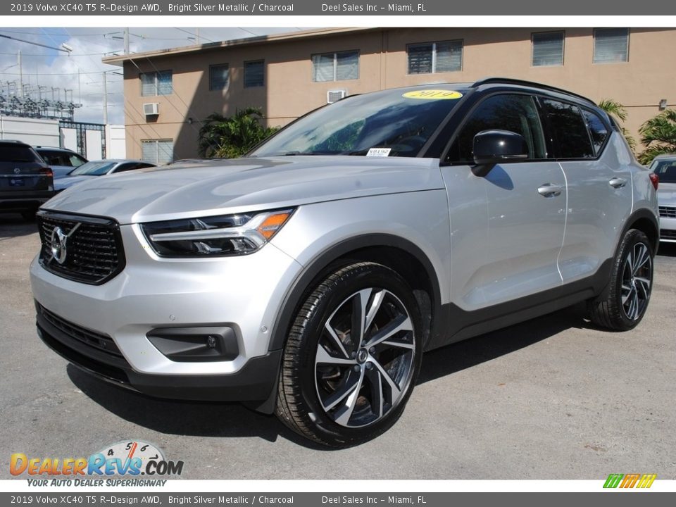 2019 Volvo XC40 T5 R-Design AWD Bright Silver Metallic / Charcoal Photo #5