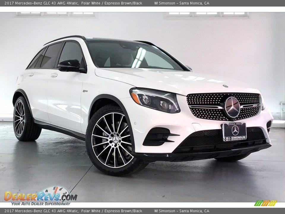 2017 Mercedes-Benz GLC 43 AMG 4Matic Polar White / Espresso Brown/Black Photo #34