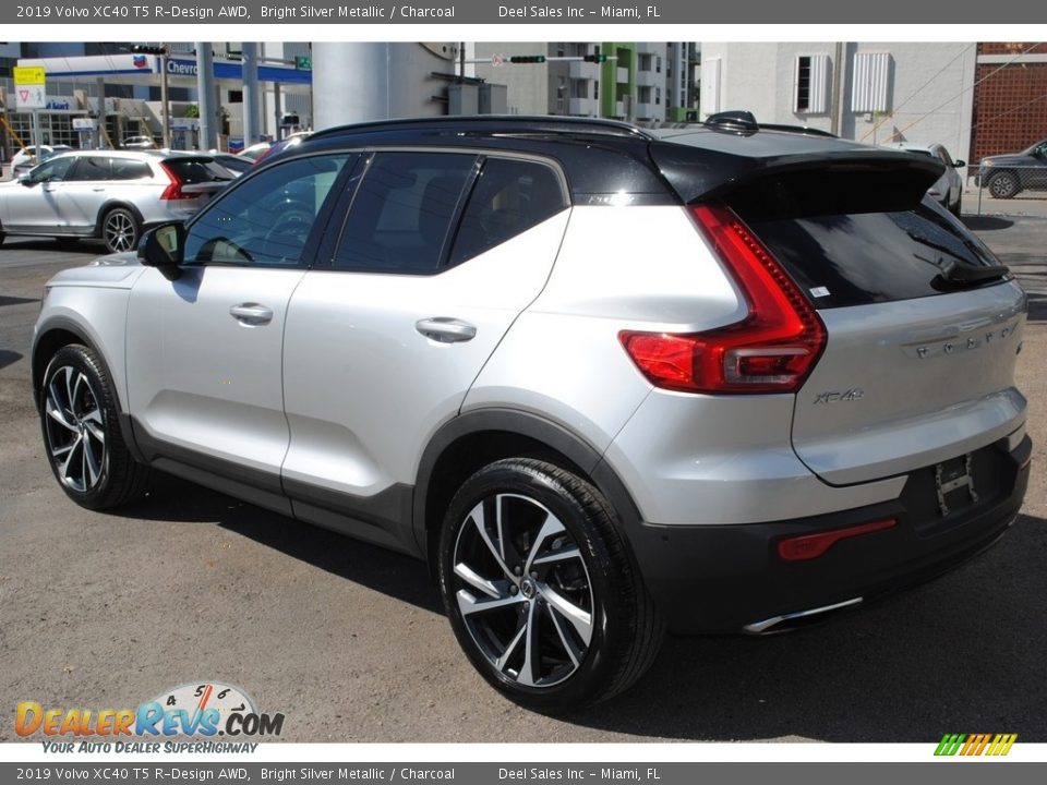 2019 Volvo XC40 T5 R-Design AWD Bright Silver Metallic / Charcoal Photo #6