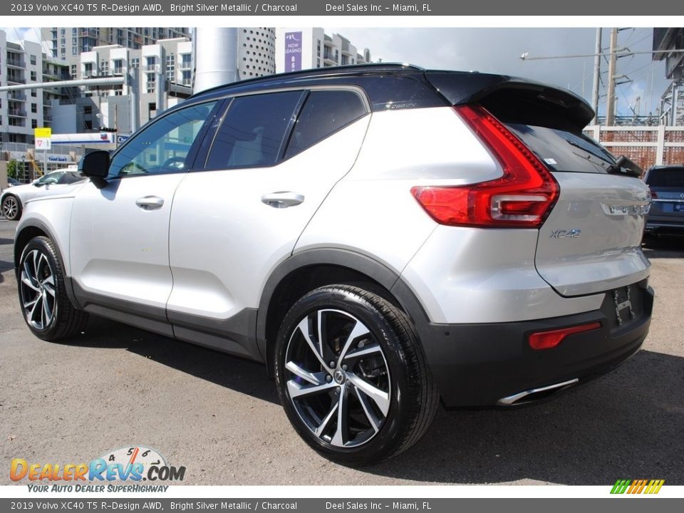 2019 Volvo XC40 T5 R-Design AWD Bright Silver Metallic / Charcoal Photo #7