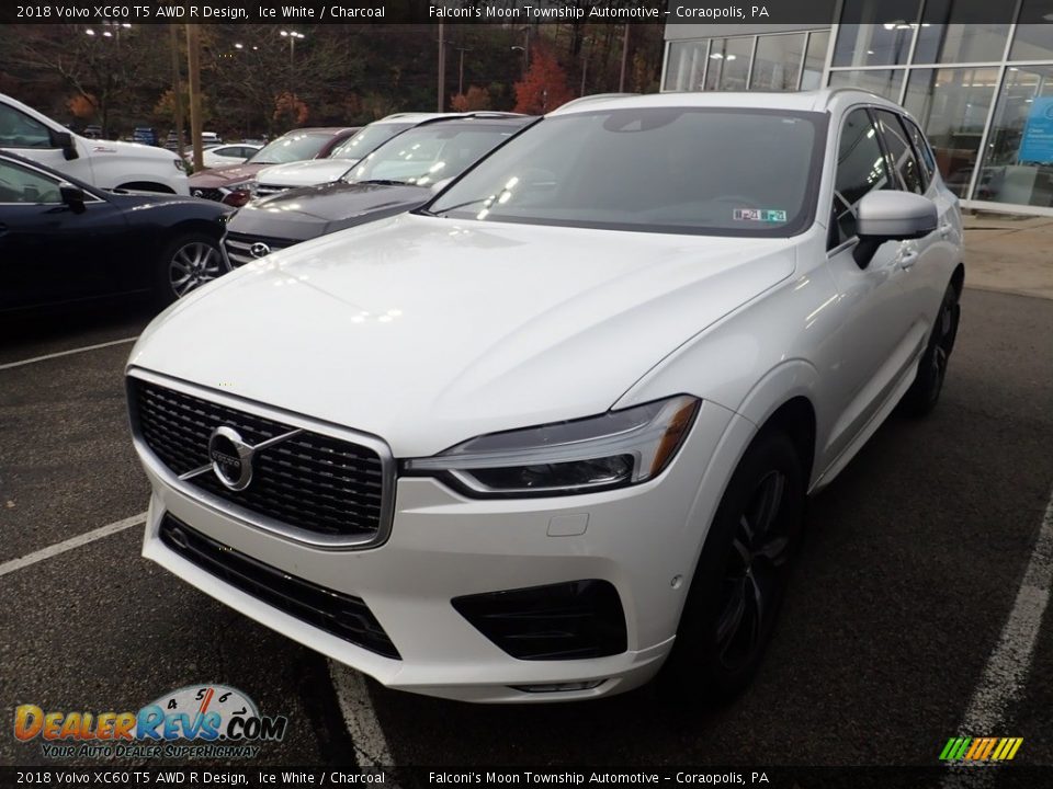 2018 Volvo XC60 T5 AWD R Design Ice White / Charcoal Photo #1