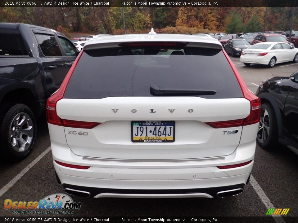 2018 Volvo XC60 T5 AWD R Design Ice White / Charcoal Photo #3