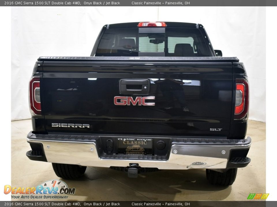 2016 GMC Sierra 1500 SLT Double Cab 4WD Onyx Black / Jet Black Photo #3