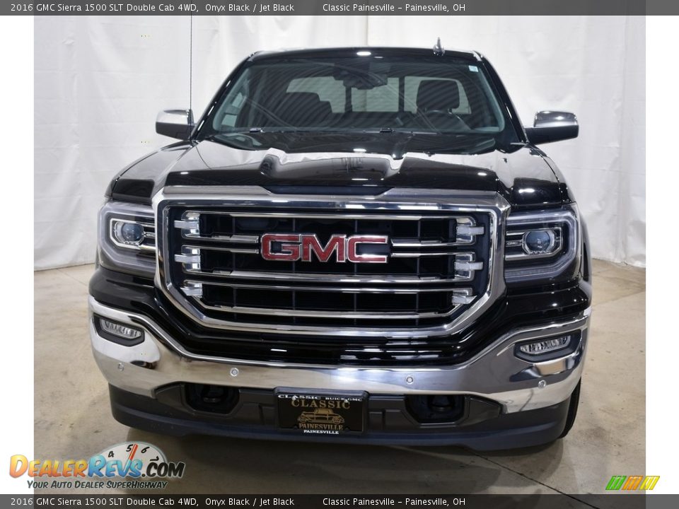 2016 GMC Sierra 1500 SLT Double Cab 4WD Onyx Black / Jet Black Photo #4