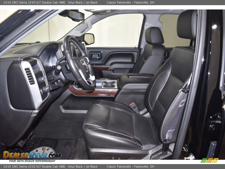 Front Seat of 2016 GMC Sierra 1500 SLT Double Cab 4WD Photo #7