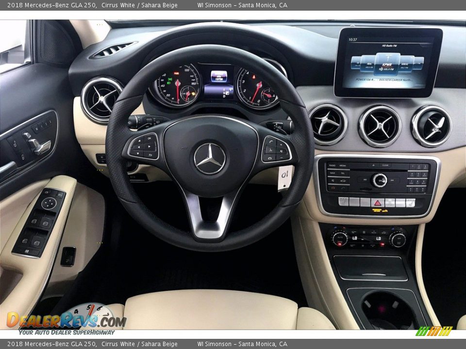 2018 Mercedes-Benz GLA 250 Cirrus White / Sahara Beige Photo #4